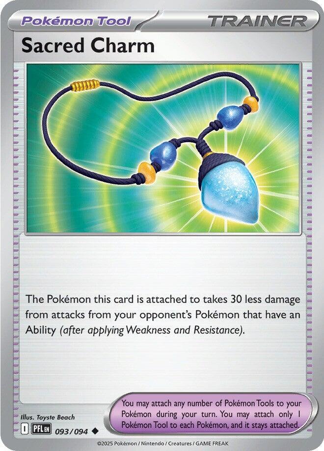 Sacred Charm - 093/094 - ME02: Phantasmal Flames (PFL) - Uncommon - Normal - Pokemon TCG Card