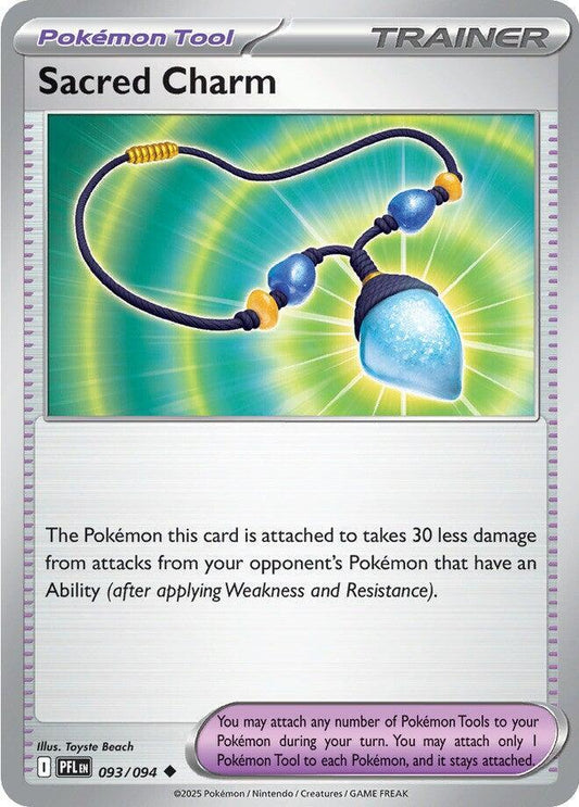 Sacred Charm - 093/094 - ME02: Phantasmal Flames (PFL) - Uncommon - Normal - Pokemon TCG Card