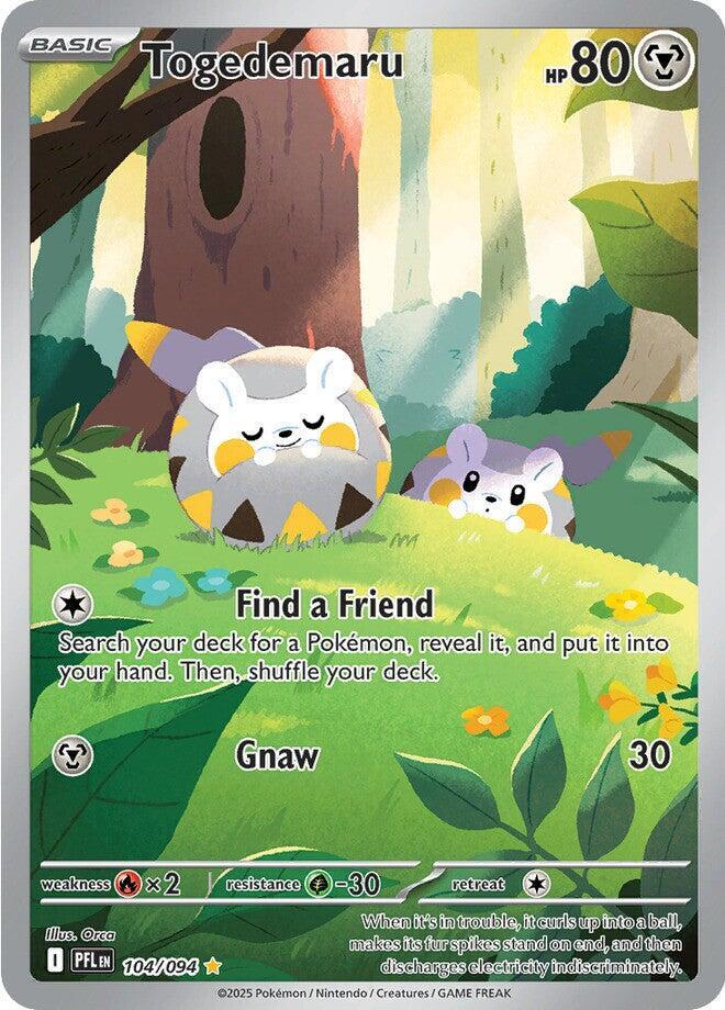 Togedemaru - 104/094 - ME02: Phantasmal Flames (PFL) - Illustration Rare