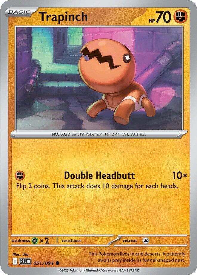 Trapinch - 051/094 - ME02: Phantasmal Flames (PFL) - Normal - Pokemon TCG Card
