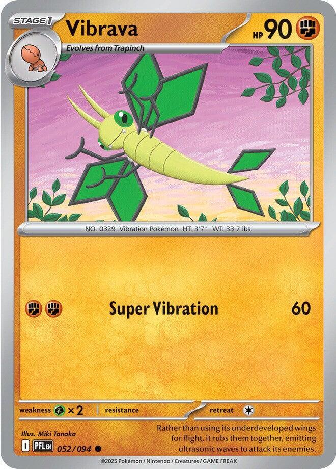 Vibrava - 052/094 - ME02: Phantasmal Flames (PFL) - Normal - Pokemon TCG Card