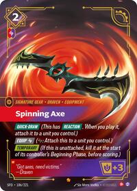 Spinning Axe - 186/221 - Spiritforged (SFD) - Foil