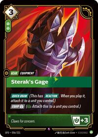 Sterak's Gage - 056/221 - Spiritforged (SFD) - Foil