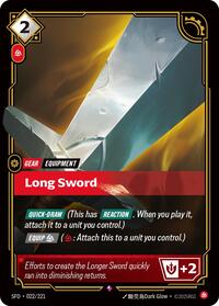 Long Sword - 022/221 - Spiritforged (SFD) - Foil