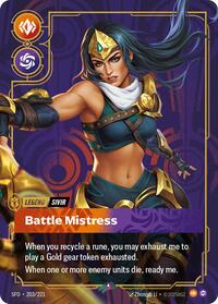 Sivir - Battle Mistress - 203/221 - Spiritforged (SFD) - Foil
