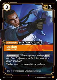 Lucian - Merciless - 113/221 - Spiritforged (SFD) - Foil