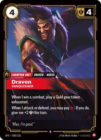 Draven - Vanquisher - 020/221 - Spiritforged (SFD) - Foil