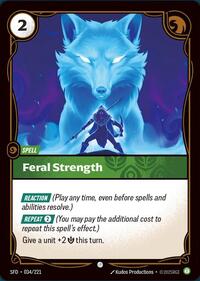 Feral Strength - 034/221 - Spiritforged (SFD) - Normal