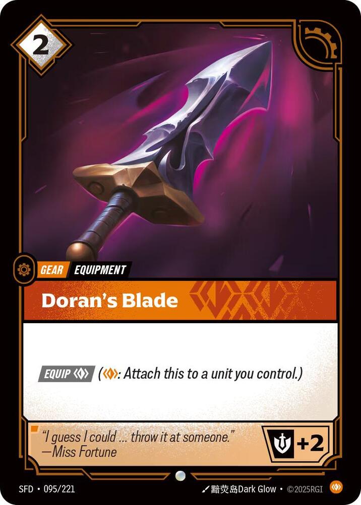 Doran's Blade - 095/221 - Spiritforged (SFD) - Normal