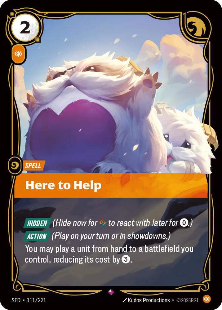 Here to Help - 111/221 - Spiritforged (SFD) - Foil