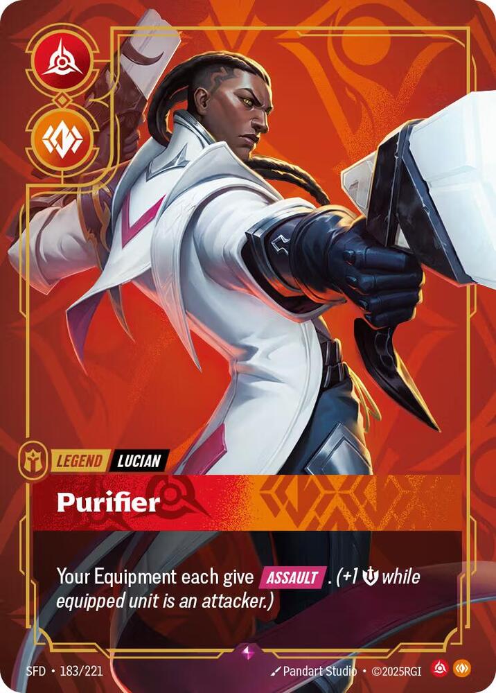 Lucian - Purifier - 183/221 - Spiritforged (SFD) - Foil