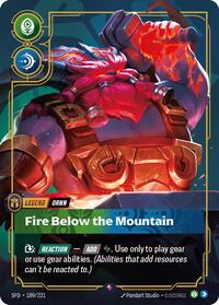 Ornn - Fire Below the Mountain - 189/221 - Spiritforged (SFD) - Foil