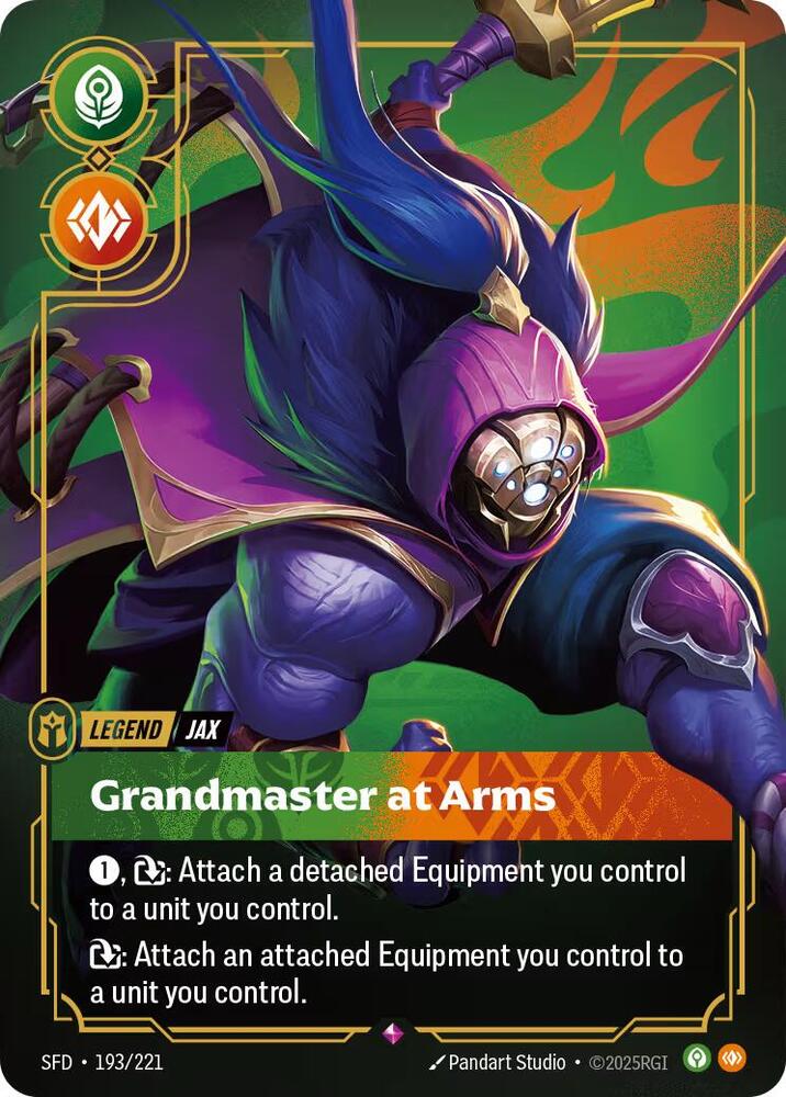 Jax - Grandmaster At Arms - 193/221 - Spiritforged (SFD) - Foil