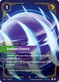 Defiant Dance - 196/221 - Spiritforged (SFD) - Foil