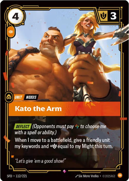 Kato the Arm - 112/221 - Spiritforged (SFD) - Foil - Riftbound TCG Card