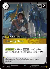 Unsung Hero - 167/221 - Spiritforged (SFD) - Normal