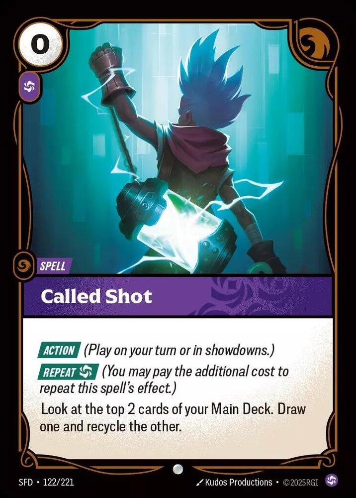 Called Shot - 122/221 - Spiritforged (SFD) - Foil - Riftbound TCG Card