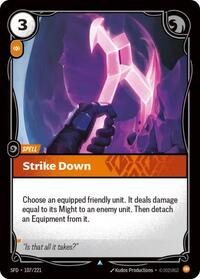 Strike Down - 107/221 - Spiritforged (SFD) - Normal