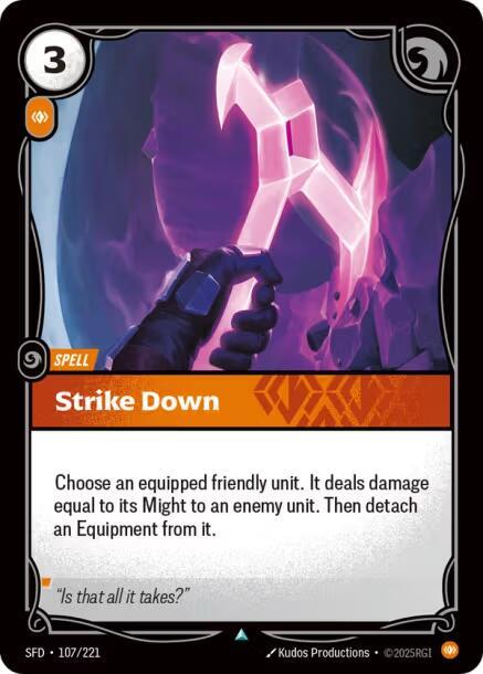 Strike Down - 107/221 - Spiritforged (SFD) - Normal