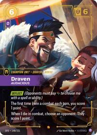 Draven - Audacious - 148/221 - Spiritforged (SFD) - Foil