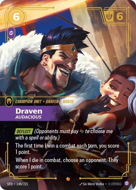 Draven - Audacious - 148/221 - Spiritforged (SFD) - Foil