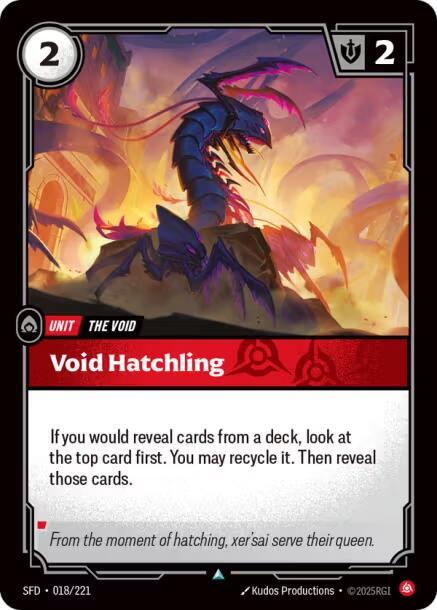 Void Hatchling - 018/221 - Spiritforged (SFD) - Normal