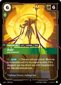 Azir - Ascendant - 050/221 - Spiritforged (SFD) - Foil
