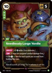 Needlessly Large Yordle - 055/221 - Spiritforged (SFD) - Foil
