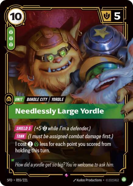 Needlessly Large Yordle - 055/221 - Spiritforged (SFD) - Foil