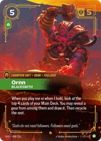 Ornn - Blacksmith - 058/221 - Spiritforged (SFD) - Foil