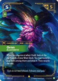 Ornn - Blacksmith (Alternate Art) - 058a/221 - Spiritforged (SFD) - Foil