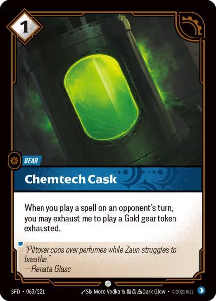 Chemtech Cask - 063/221 - Spiritforged (SFD) - Foil