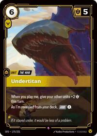 Undertitan - 175/221 - Spiritforged (SFD) - Foil