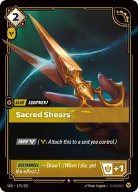 Sacred Shears - 172/221 - Spiritforged (SFD) - Foil