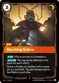 Marching Orders - 114/221 - Spiritforged (SFD) - Foil