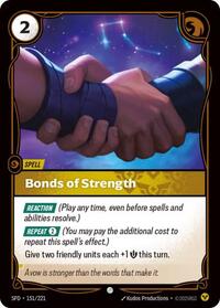 Bonds of Strength - 151/221 - Spiritforged (SFD) - Foil