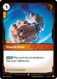 Punch First - 097/221 - Spiritforged (SFD) - Normal