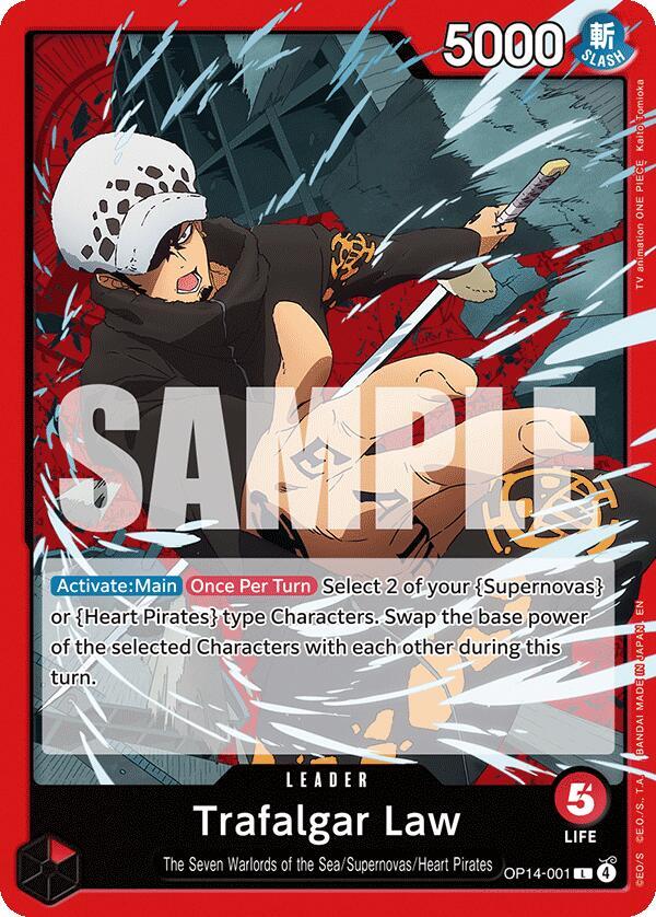 Trafalgar Law - OP14-001 - OP14-001 - The Azure Sea's Seven (OP14) - Normal