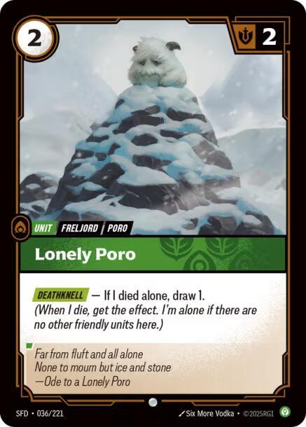 Lonely Poro - 036/221 - Spiritforged (SFD) - Normal