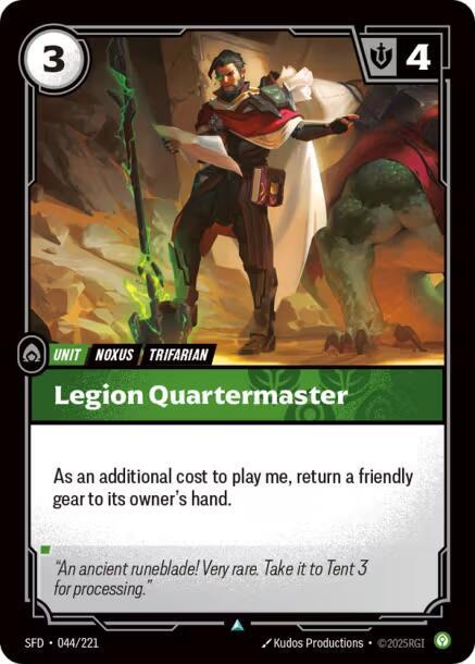 Legion Quartermaster - 044/221 - Spiritforged (SFD) - Foil - Riftbound TCG Card