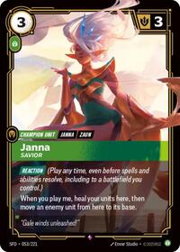 Janna - Savior - 053/221 - Spiritforged (SFD) - Foil