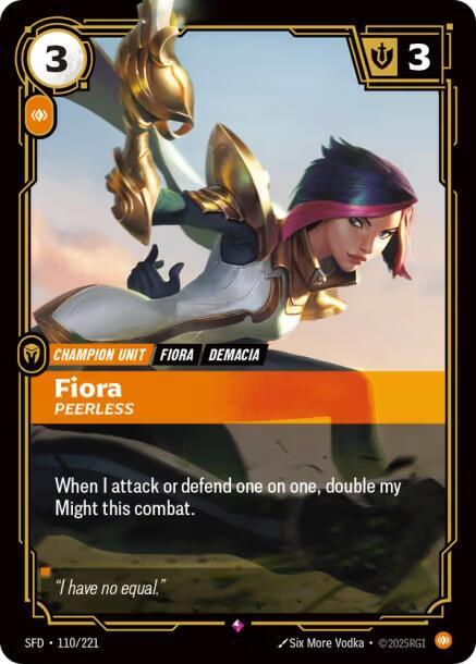 Fiora - Peerless - 110/221 - Spiritforged (SFD) - Foil