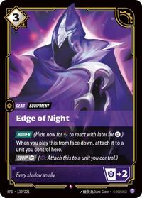 Edge of Night - 139/221 - Spiritforged (SFD) - Foil