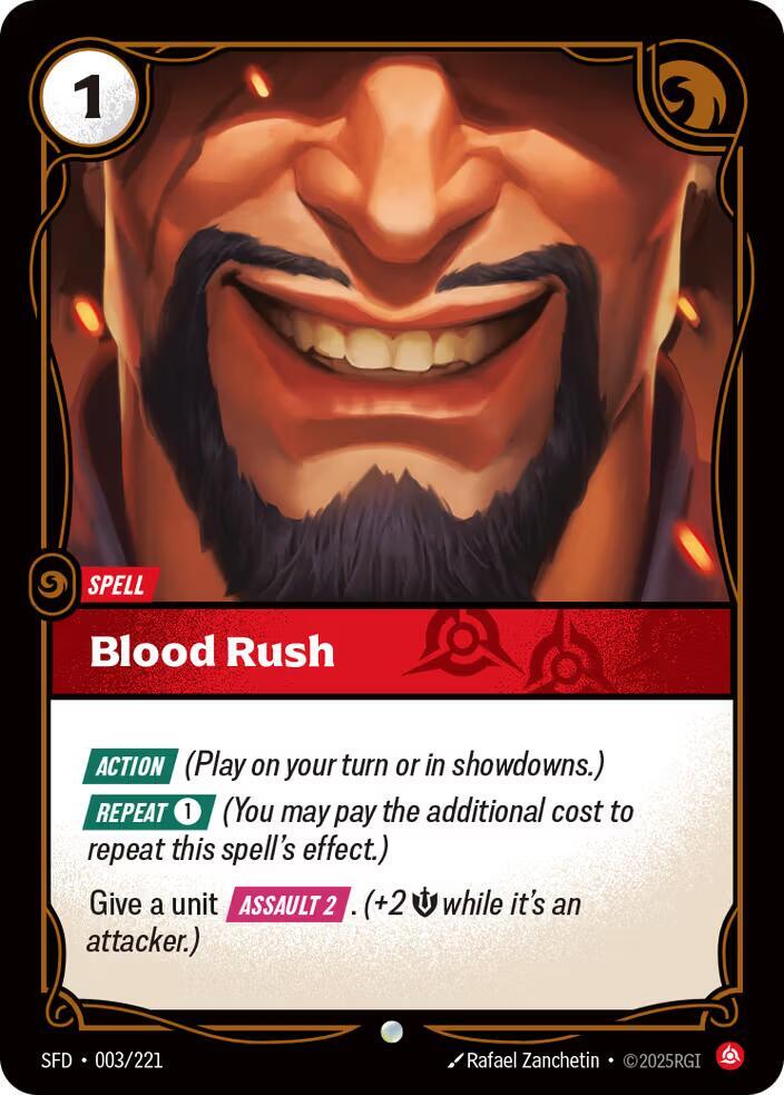 Blood Rush - 003/221 - Spiritforged (SFD) - Normal