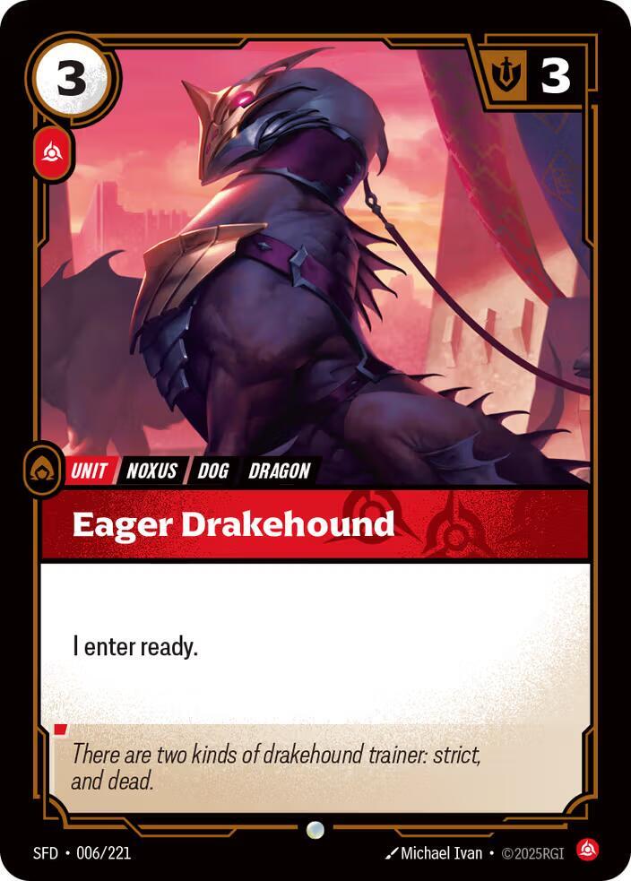 Eager Drakehound - 006/221 - Spiritforged (SFD) - Normal