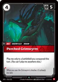 Perched Grimwyrm - 015/221 - Spiritforged (SFD) - Normal