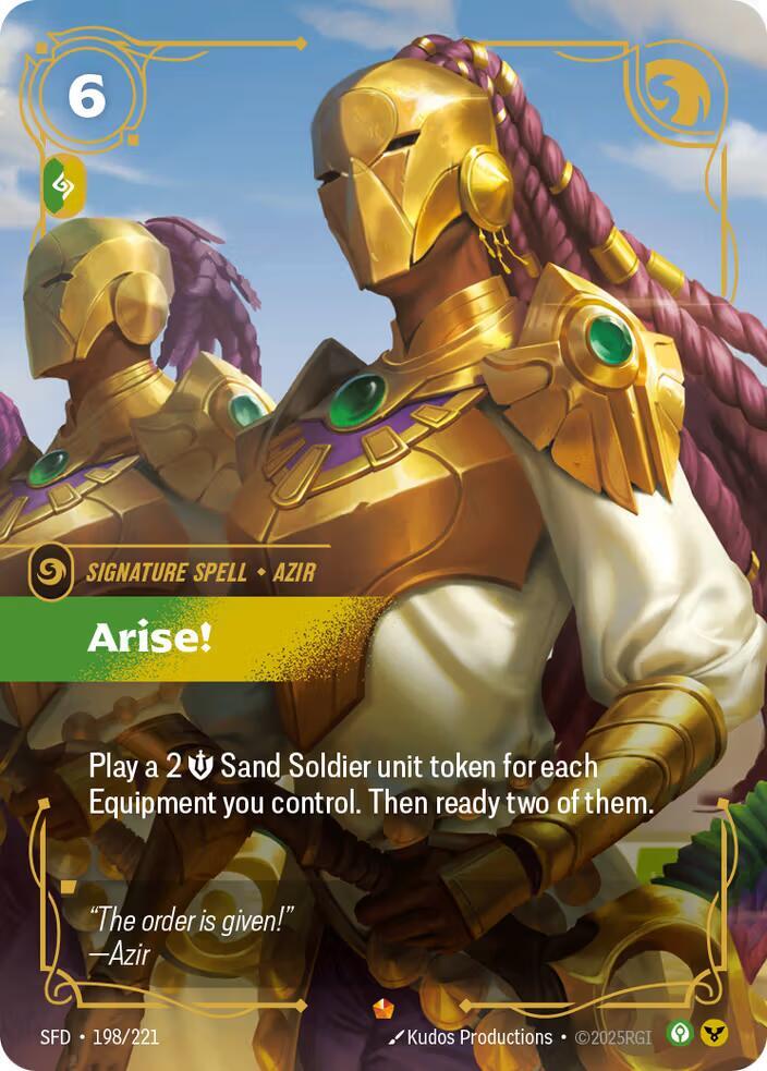 Arise! - 198/221 - Spiritforged (SFD) - Foil - Riftbound TCG Card