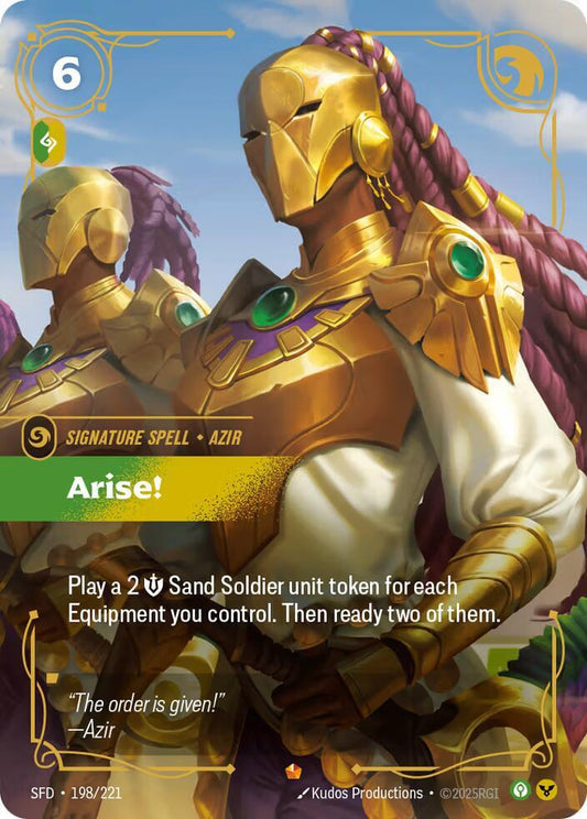 Arise! - 198/221 - Spiritforged (SFD) - Foil - Riftbound TCG Card