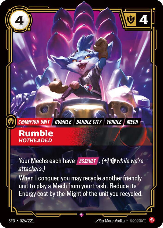 Rumble - Hotheaded - 026/221 - Spiritforged (SFD) - Foil