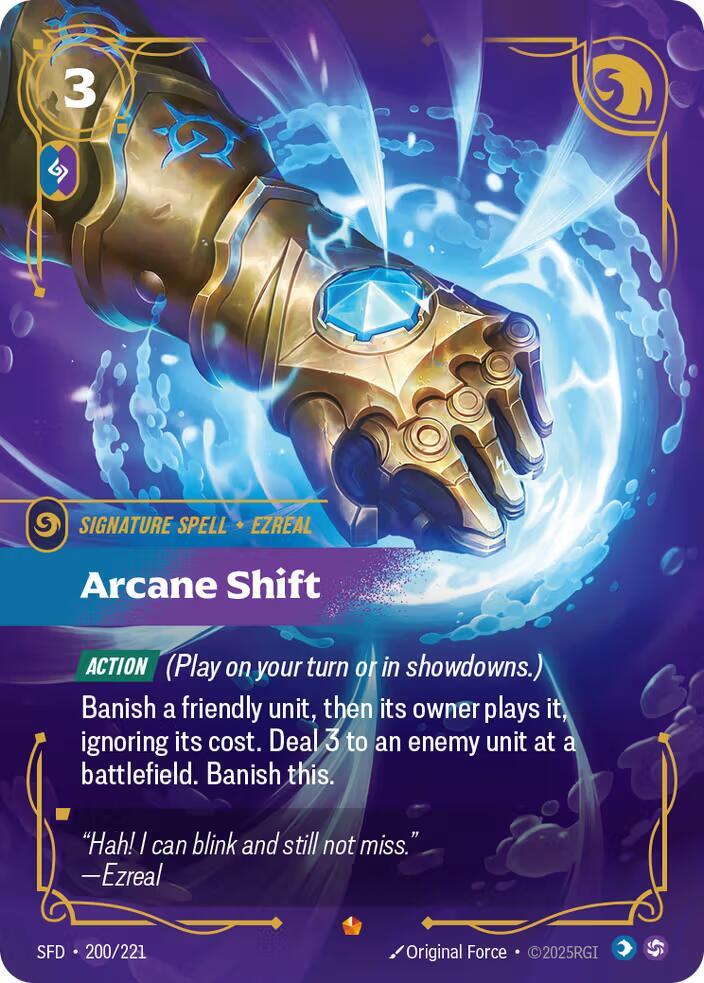 Arcane Shift - 200/221 - Spiritforged (SFD) - Foil - Riftbound TCG Card
